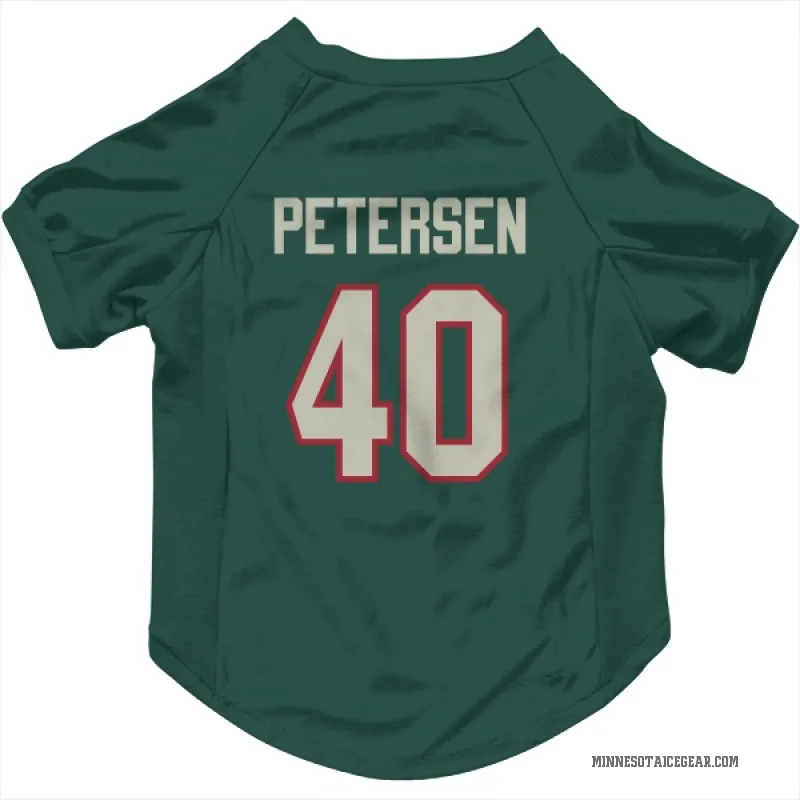Cal Petersen  Green Minnesota Wild   Dark  Cat & Dog Pet Jersey