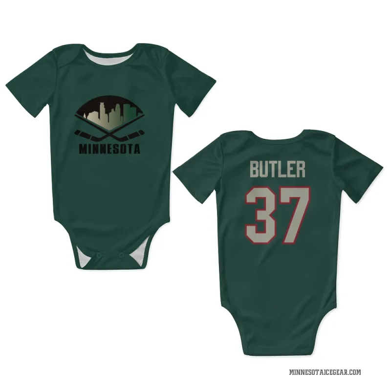 Cameron Butler Green Minnesota Wild Dark Newborn & Infant Bodysuit