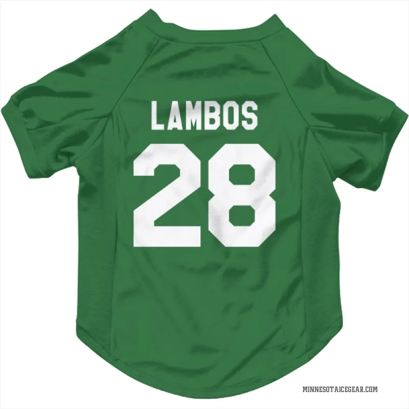 Carson Lambos  Green Minnesota Wild  Cat & Dog Pet Jersey