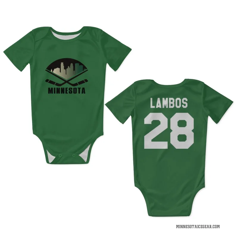 Carson Lambos  Green Minnesota Wild  Newborn & Infant Bodysuit