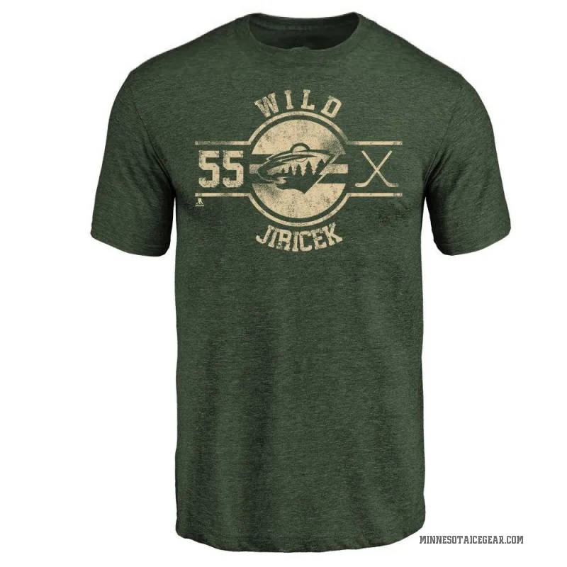 David Jiricek Youth Green Minnesota Wild Insignia T-Shirt -