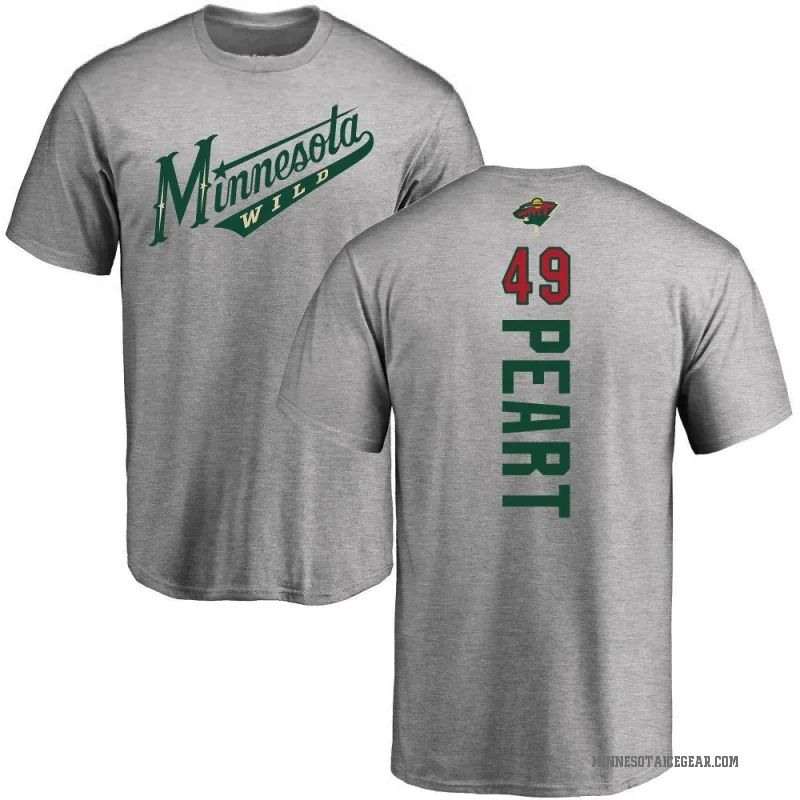 Jack Peart Men's Ash Minnesota Wild Backer T-Shirt -