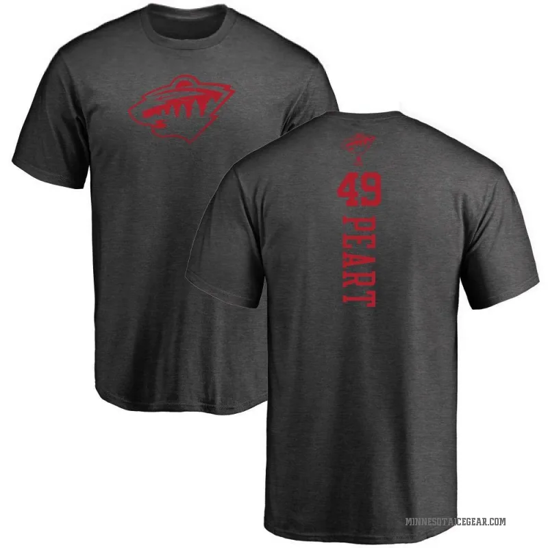Jack Peart Men's Charcoal Minnesota Wild One Color Backer T-Shirt -