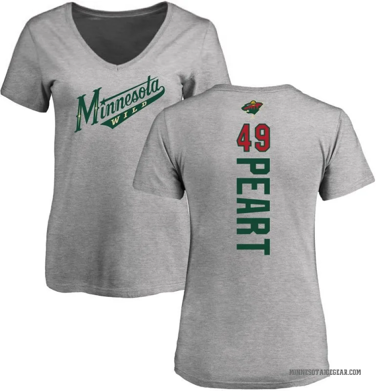 Jack Peart Women's Ash Minnesota Wild Backer T-Shirt -