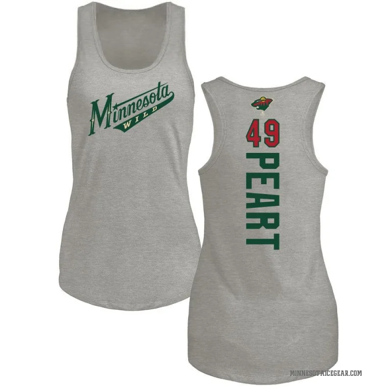 Jack Peart Women's Ash Minnesota Wild Backer Tank Top -
