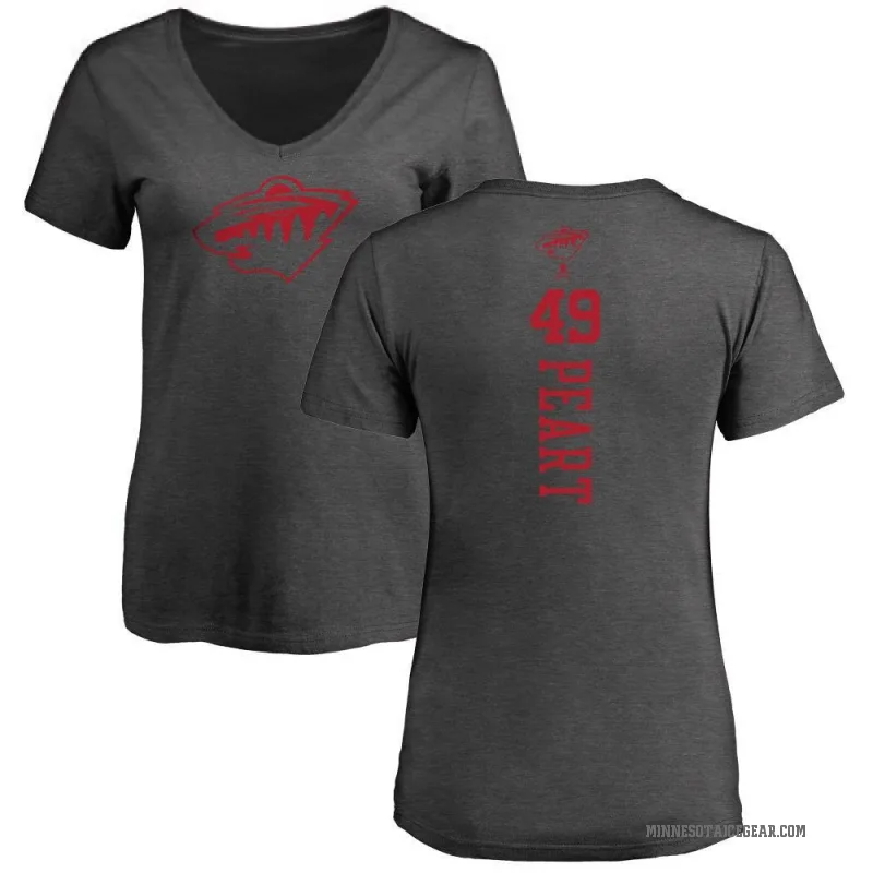 Jack Peart Women's Charcoal Minnesota Wild One Color Backer T-Shirt -