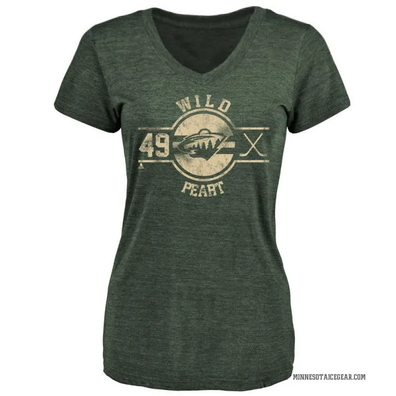 Jack Peart Women's Green Minnesota Wild Insignia T-Shirt -