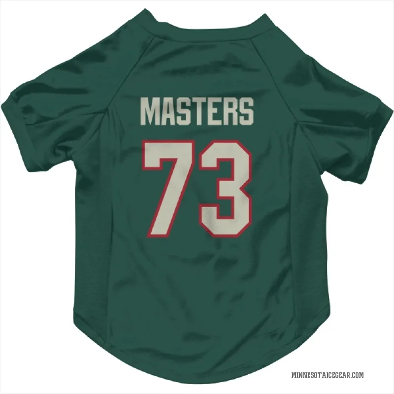 Kyle Masters  Green Minnesota Wild   Dark  Cat & Dog Pet Jersey