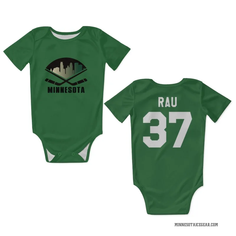 Kyle Rau Green Minnesota Wild Newborn & Infant Bodysuit