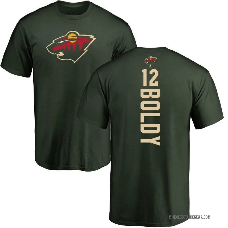 Matt Boldy Youth Green Minnesota Wild Backer T-Shirt -