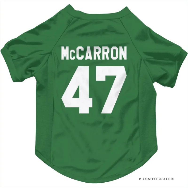 Michael McCarron  Green Minnesota Wild  Cat & Dog Pet Jersey