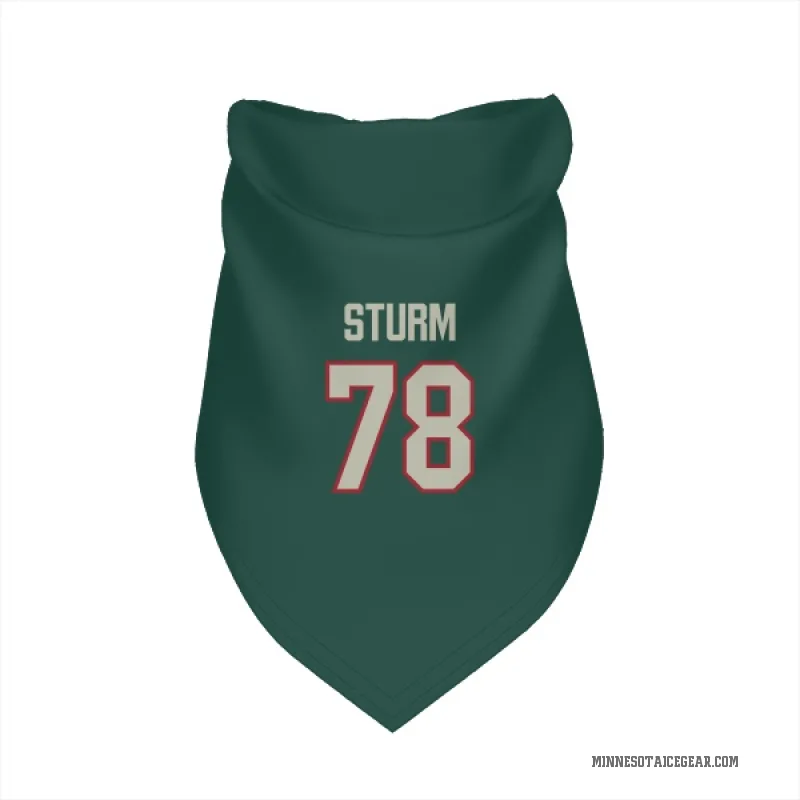 Nico Sturm  Green Minnesota Wild   Dark  Cat & Dog Pet Bandana