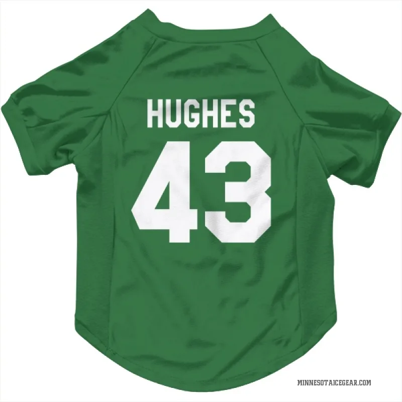Quinn Hughes Green Minnesota Wild Cat & Dog Pet Jersey