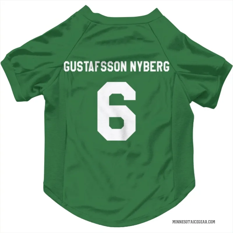 Viking Gustafsson Nyberg  Green Minnesota Wild  Cat & Dog Pet Jersey