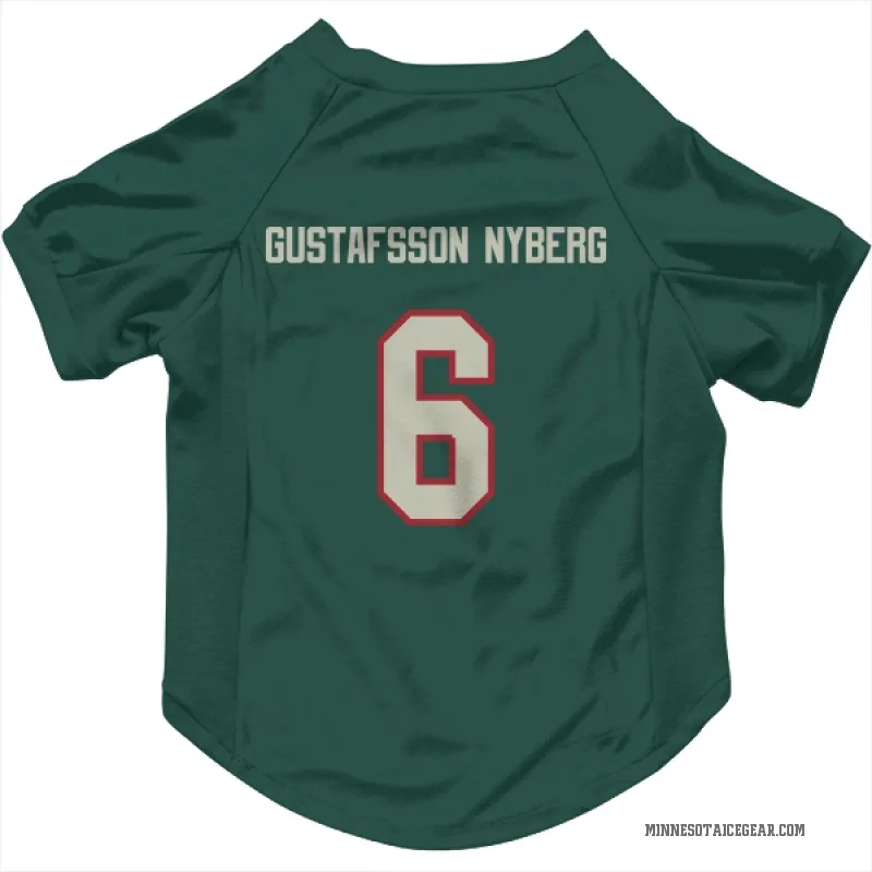Viking Gustafsson Nyberg  Green Minnesota Wild   Dark  Cat & Dog Pet Jersey